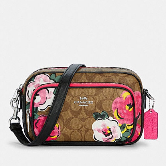 Coach Handbags - New💃Coach Court Crossbody Signature Vintage Rose